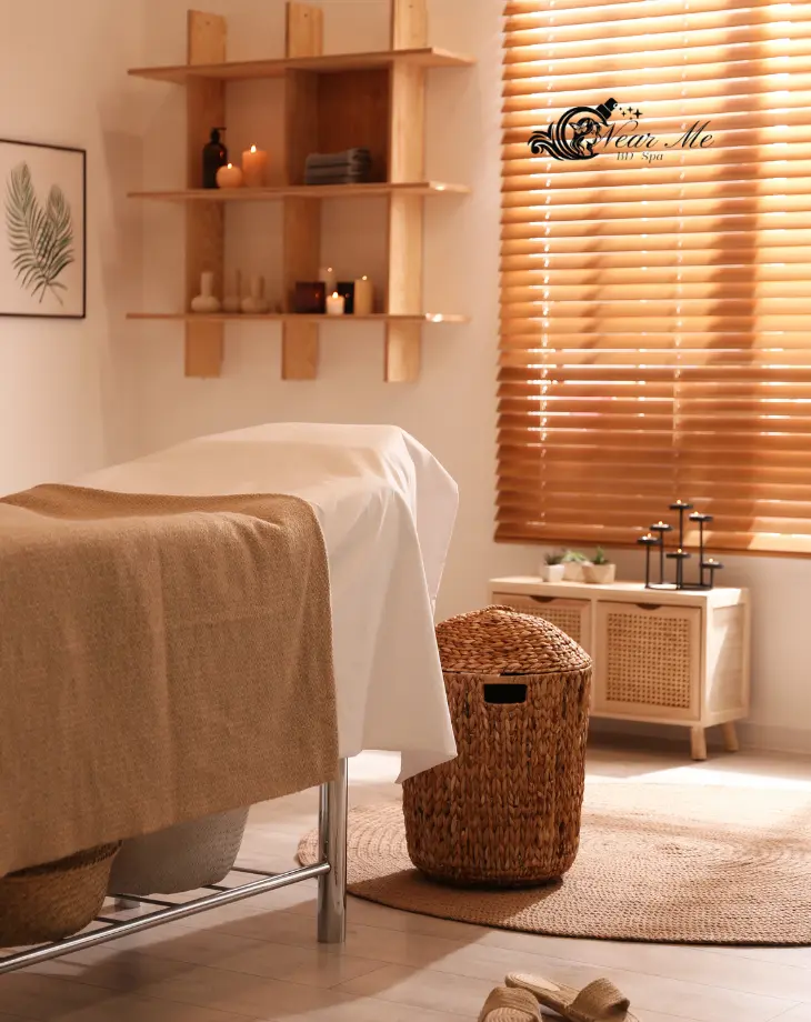Luxury spa massage room at Spa in Gulshan Dhaka for relaxation.